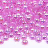 Lavender AB Resin Flat Back Pearls Multi Sizes WholesaleRhinestone